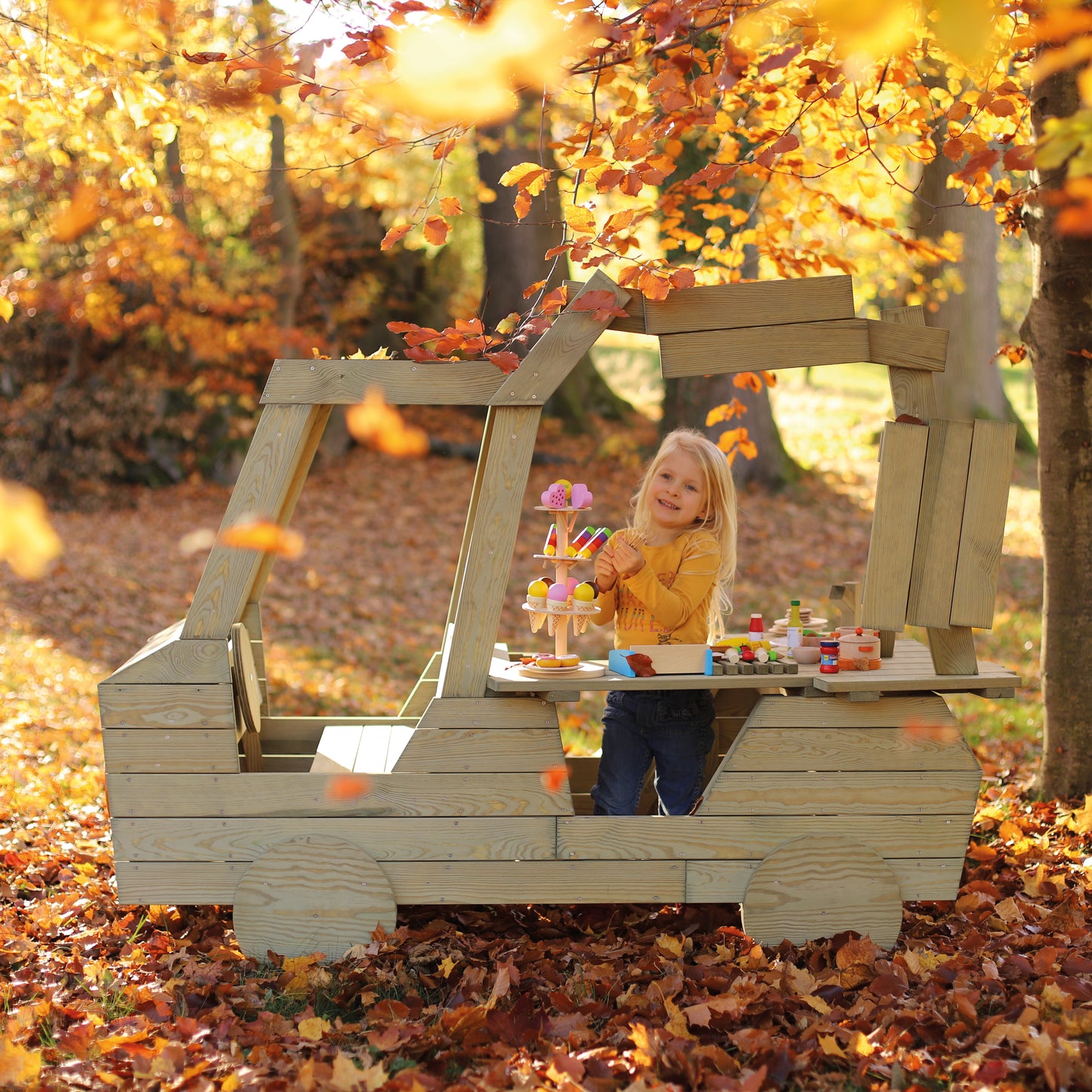 Съоръжения За Детски Площадки За Двор И Градина - Камион За Храна На Открито