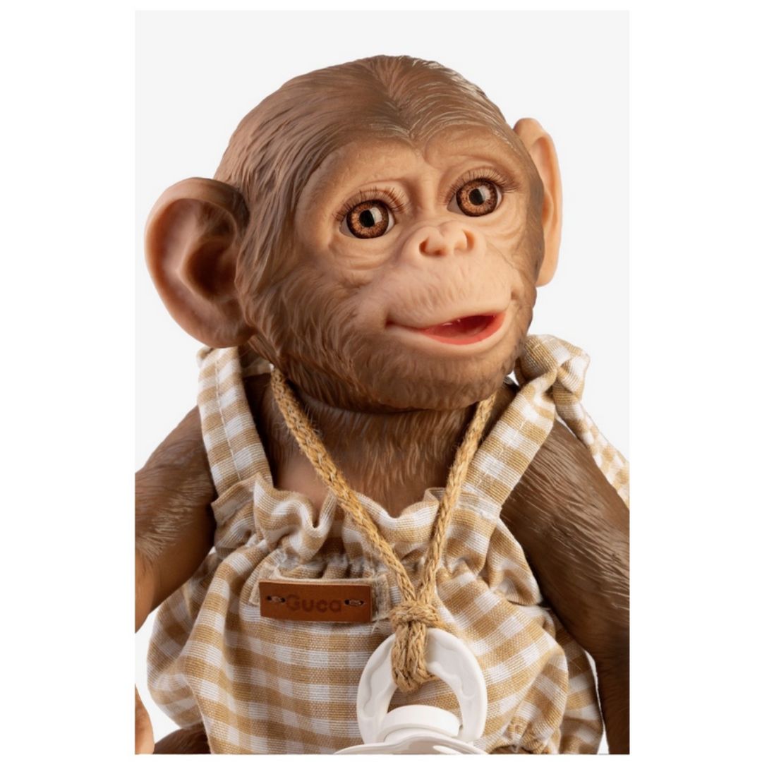 Zoo Reborn, маймунка бебе, гащеризон на каре, 32 см