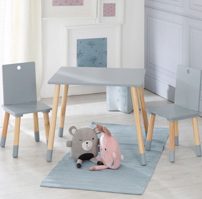 Детска маса със столчета White/Grey