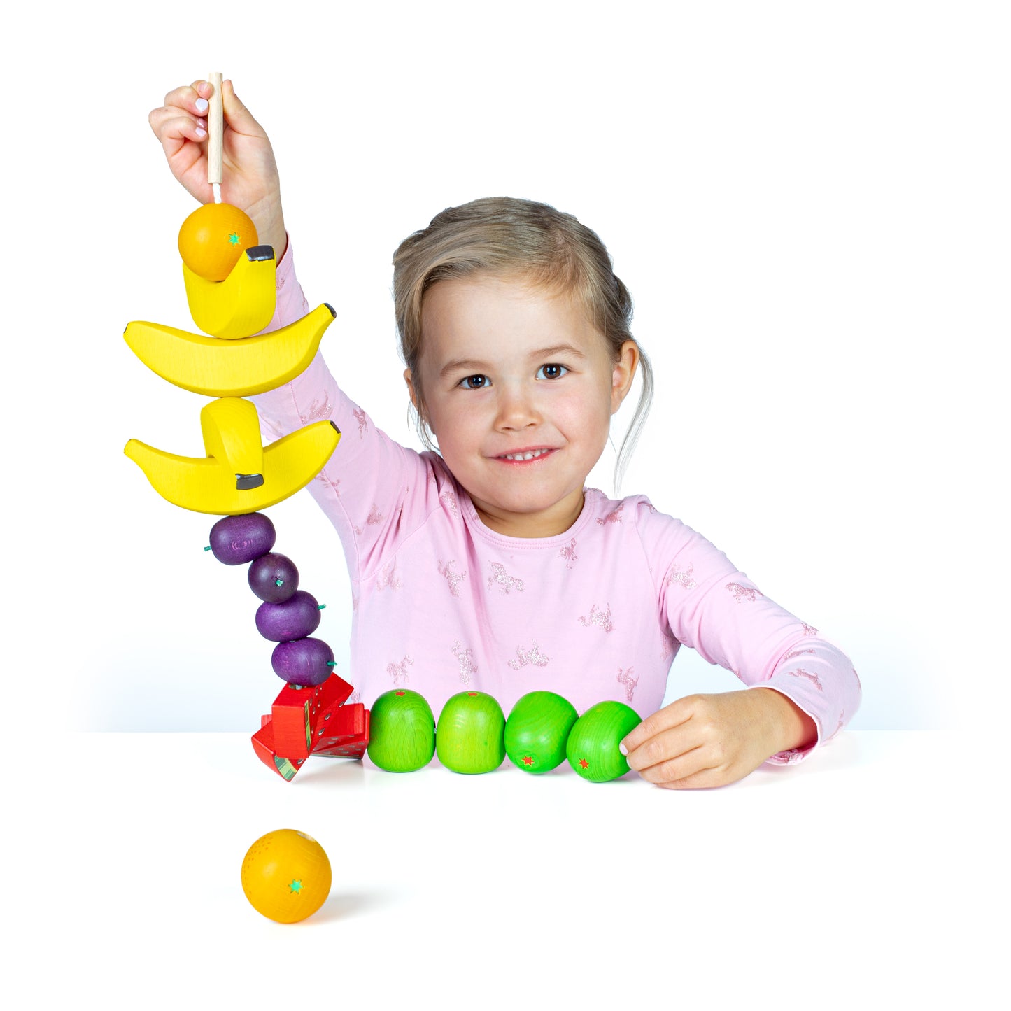 образователна игра нанизване на плодове