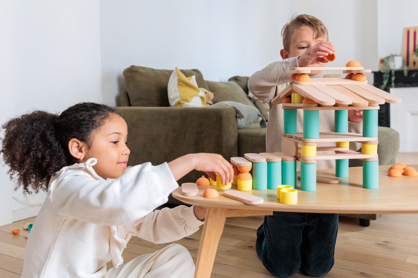 Дървен Баланс Конструктор Stix Сет 108