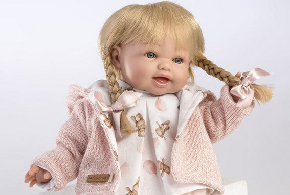 Красиви кукли Boutique Noa, руса коса, рокля и яке, 36 см