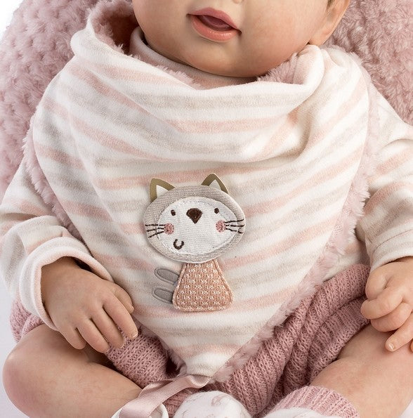 Голяма Кукла Reborn Adriana, със сладки дрешки и аксесоари, 46 см