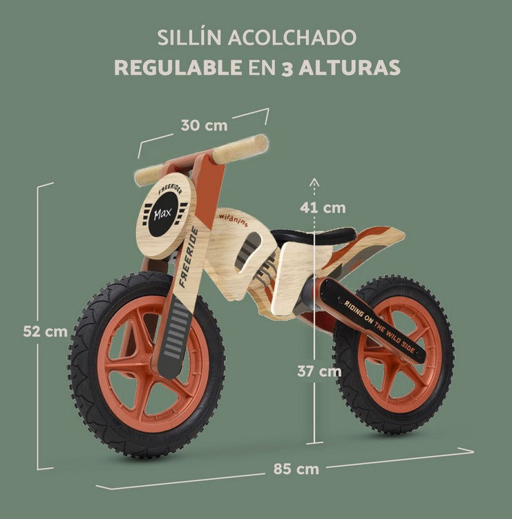 Дървено баланс колело без педали WILDSIDE BIKE