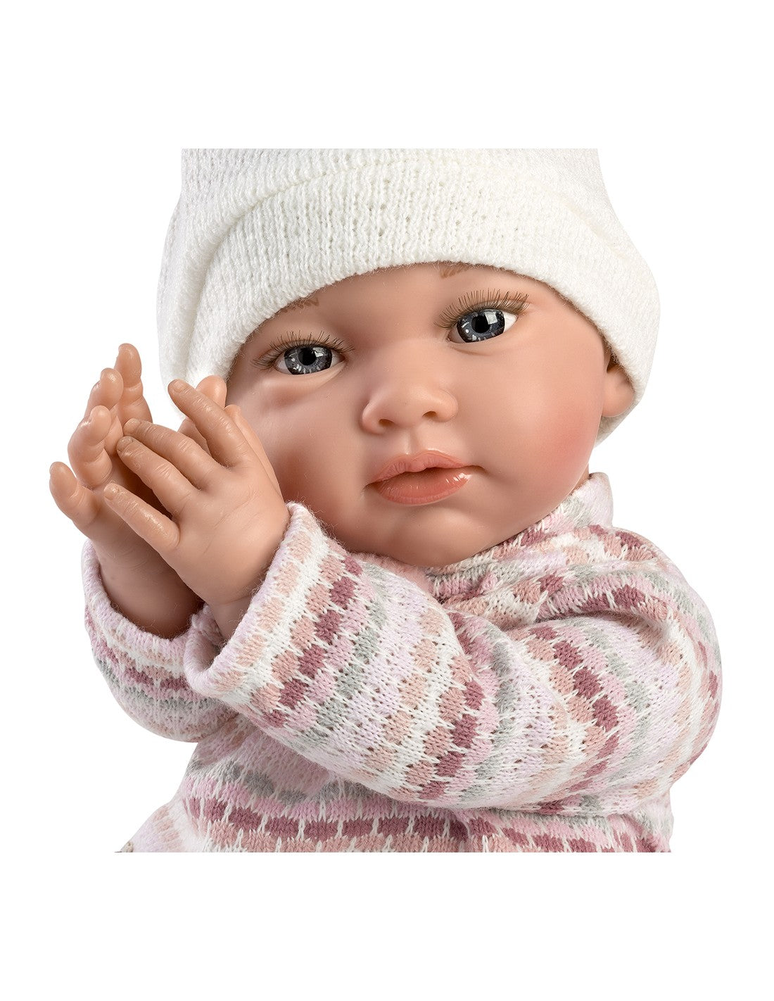 Голяма Кукла От Винилова Гума Яна, с панталон и вълнен пуловер, 42 см