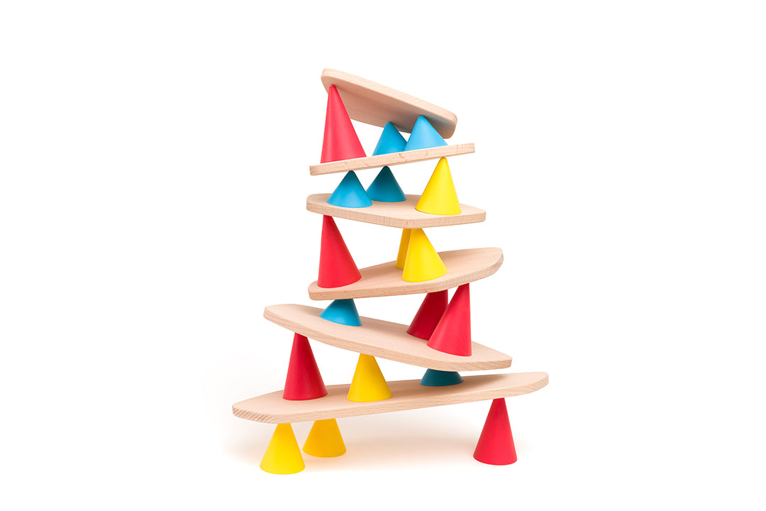 Дървен Баланс Конструктор Piks Сет 24