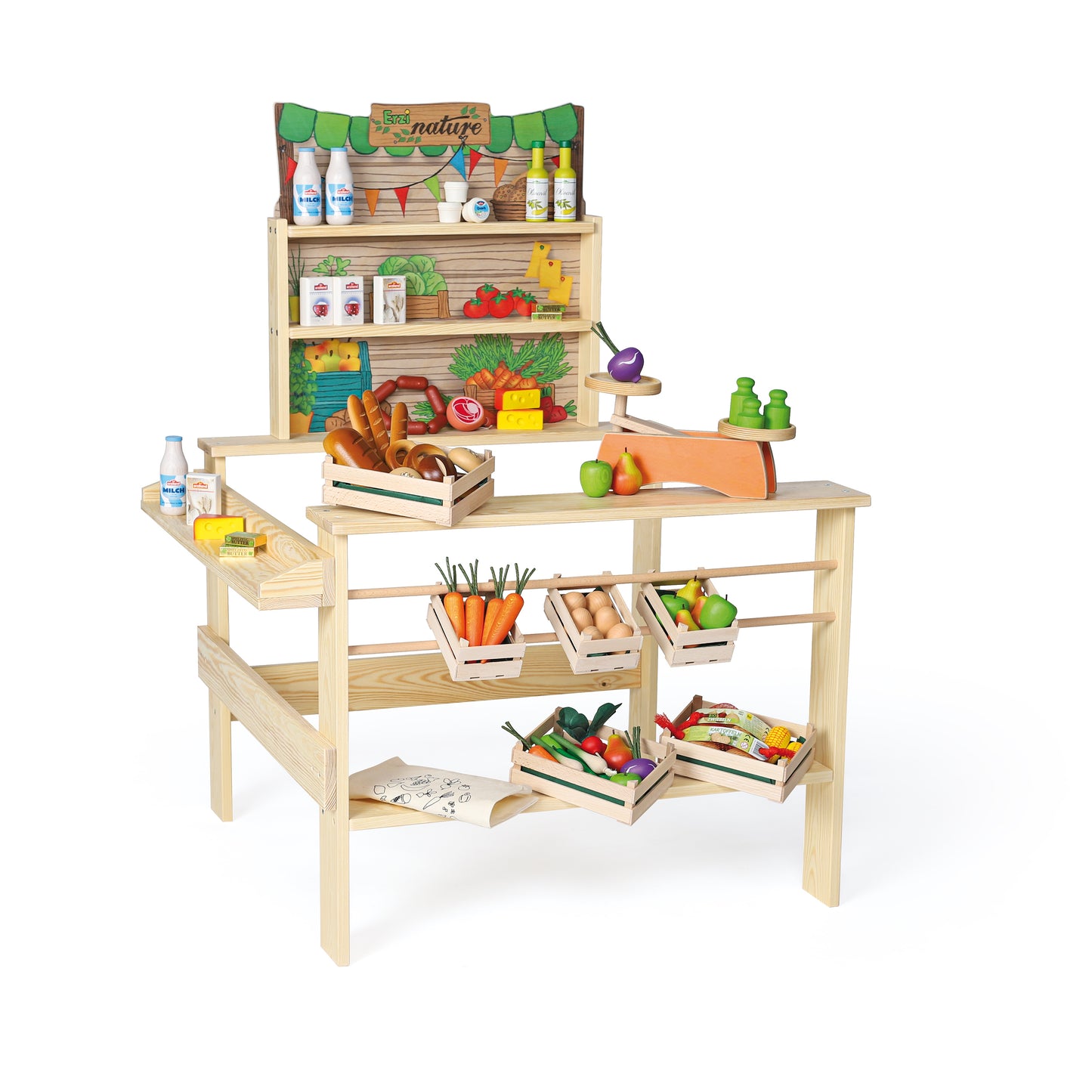 Дървен Био Магазин За Игра