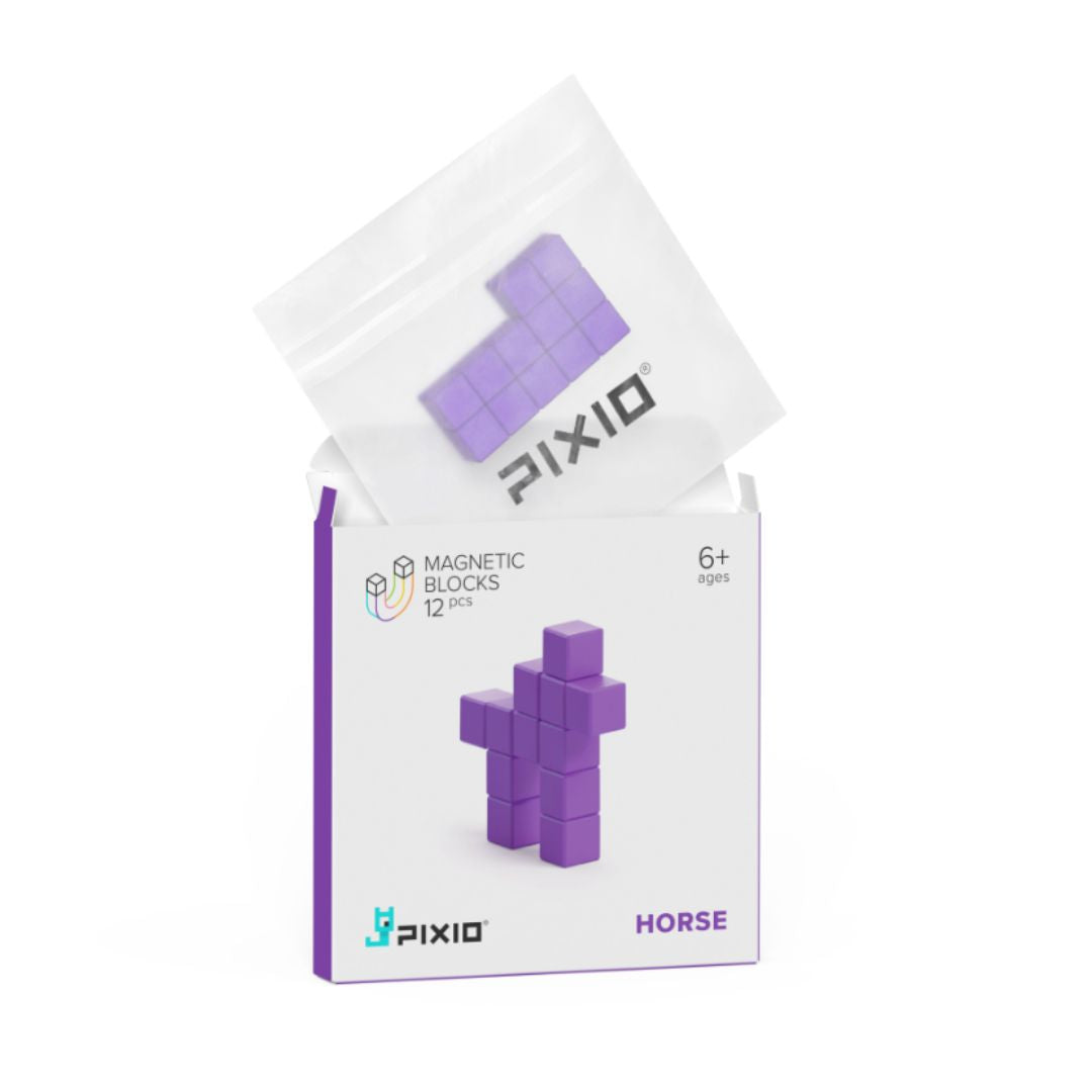 Магнитен конструктор Violet Horse, 12 блокчета