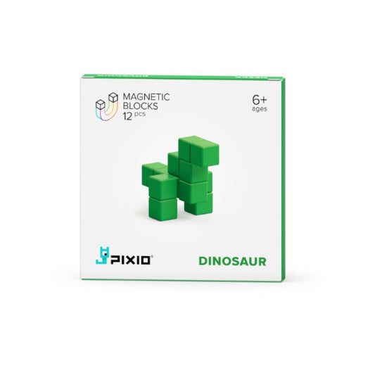 Магнитен конструктор Green Dinosaur, 12 блокчета