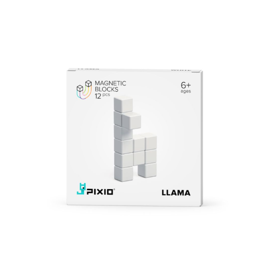 Магнитен конструктор White Llama, 12 блокчета