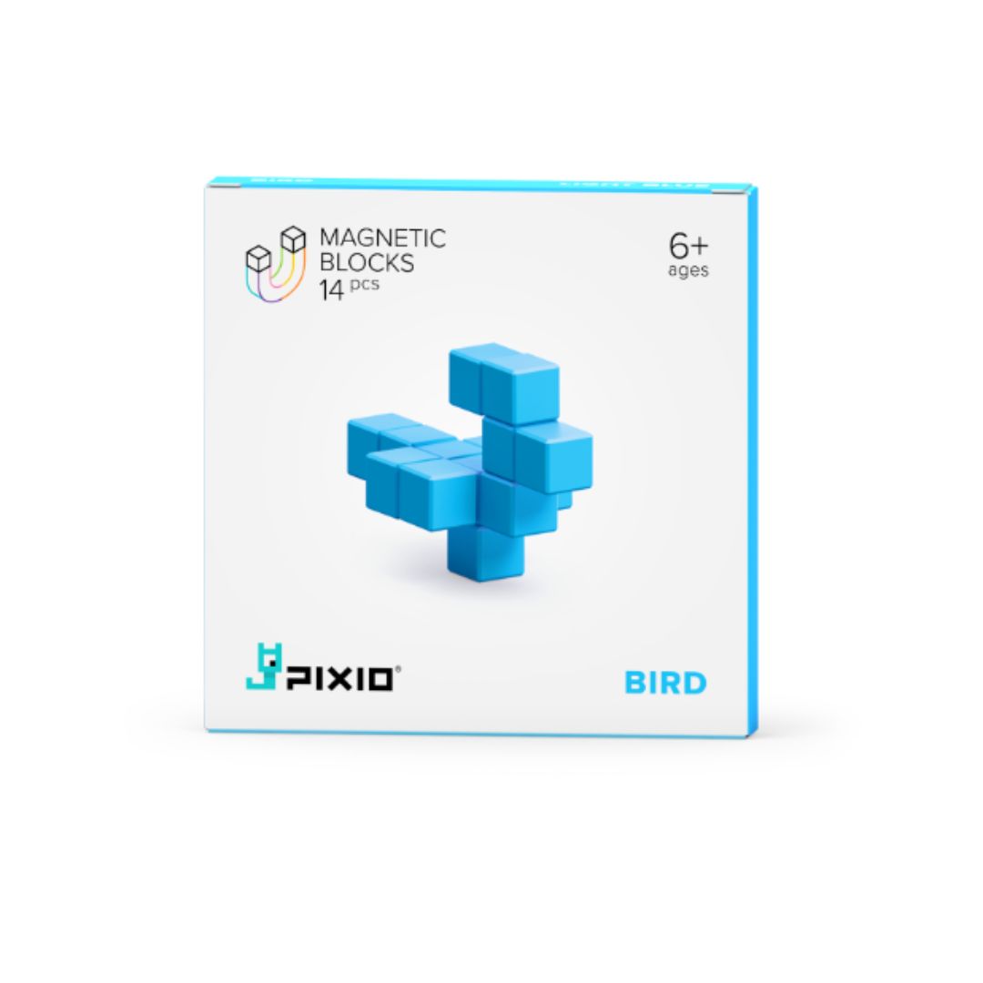 Магнитен конструктор Light Blue Bird, 14 блокчета
