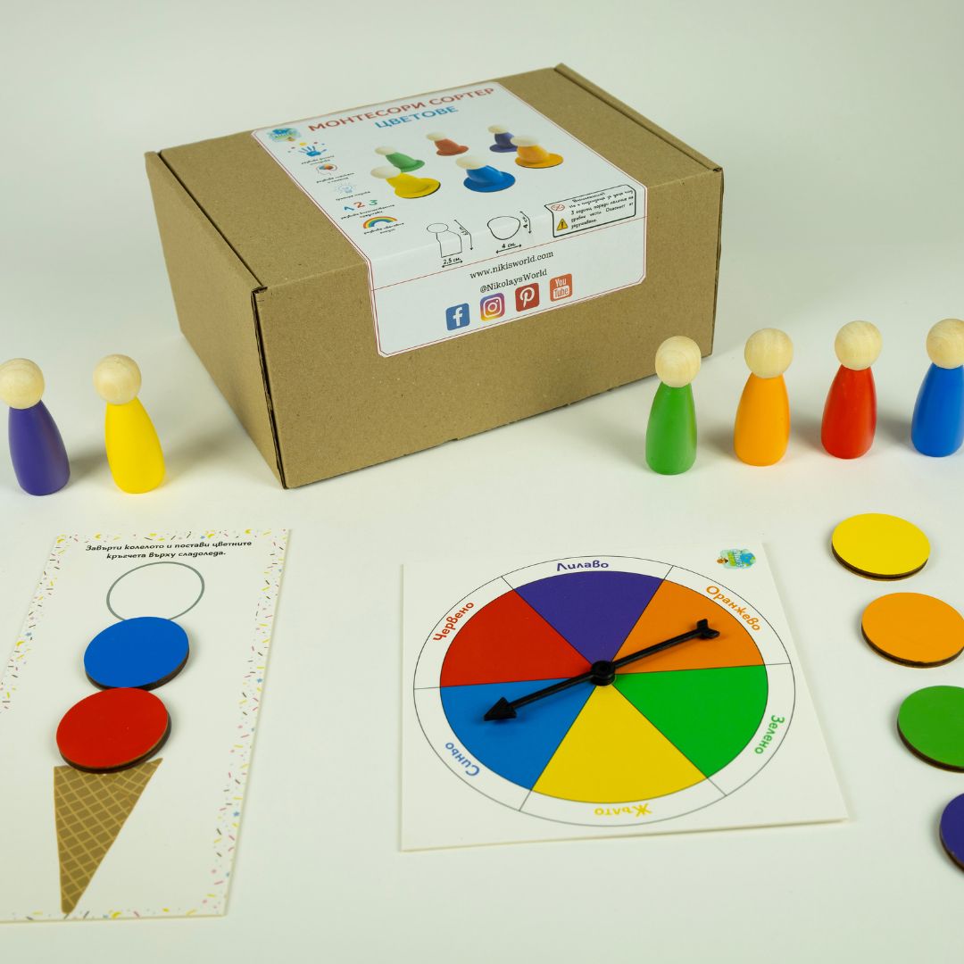 дървен сортер монтесори