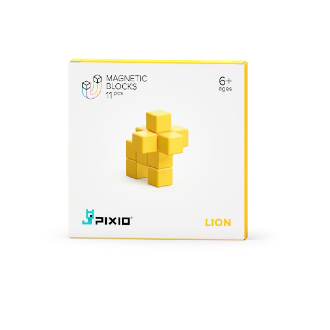 Магнитен конструктор Yellow Lion, 11 блокчета