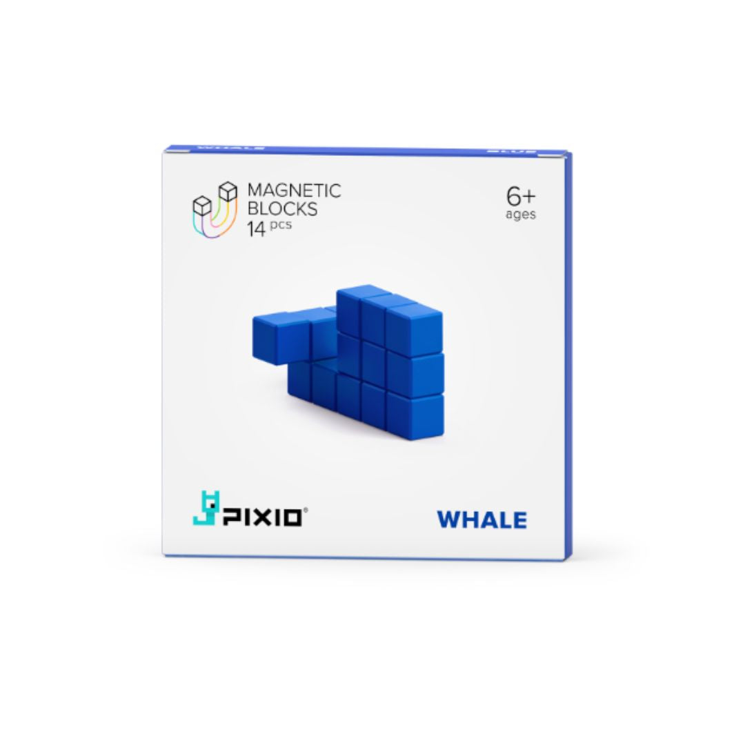 Магнитен конструктор Blue Whale, 14 блокчета