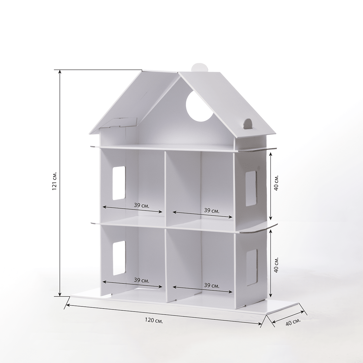 Голяма Къща за Кукли за Оцветяване