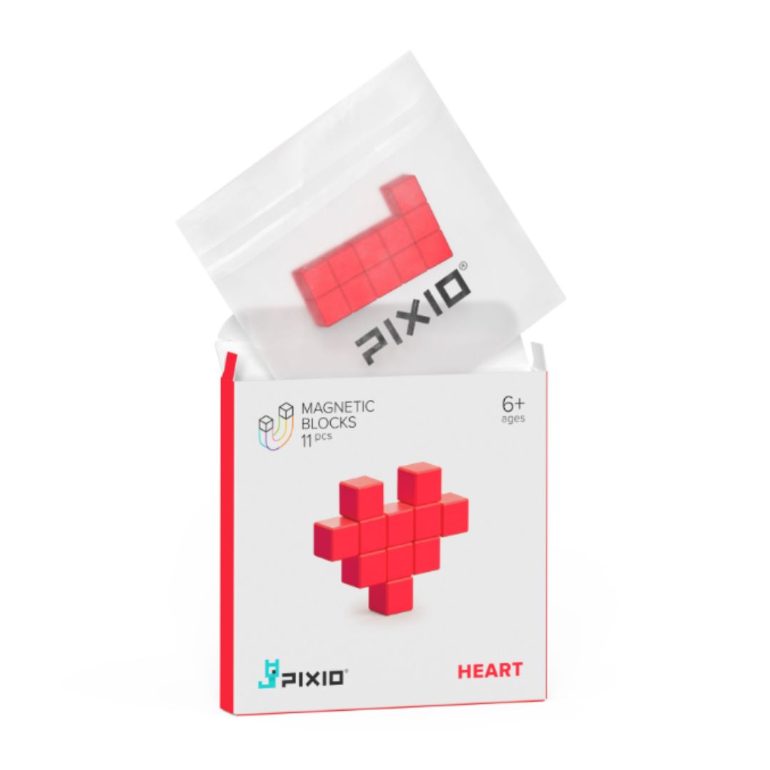 Магнитен конструктор Red Heart, 11 блокчета