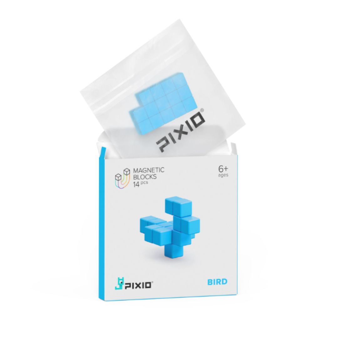 Магнитен конструктор Light Blue Bird, 14 блокчета