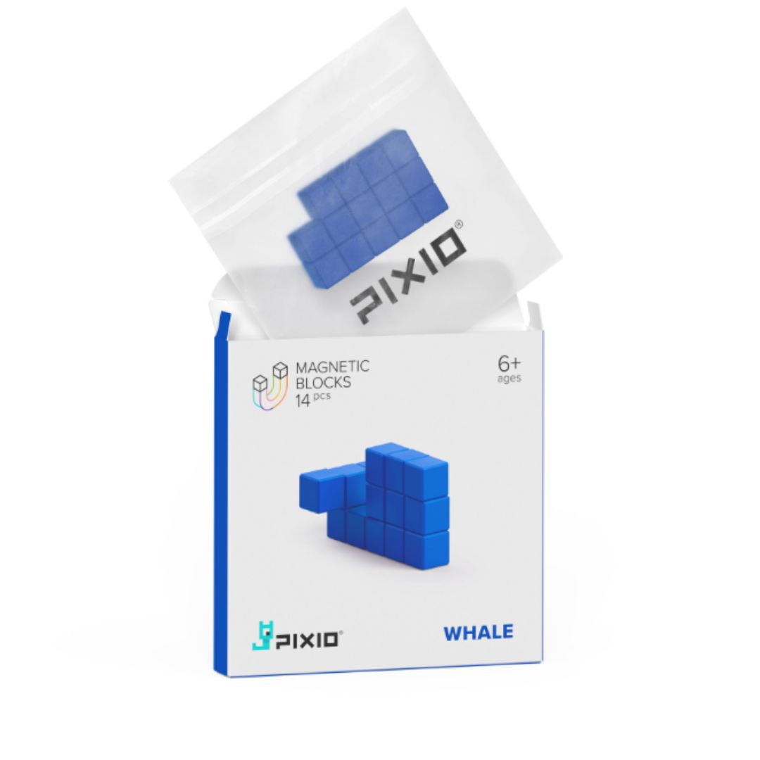 Магнитен конструктор Blue Whale, 14 блокчета