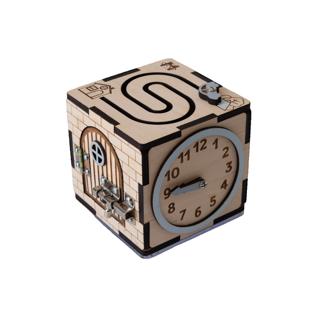 дървен монтесори куб