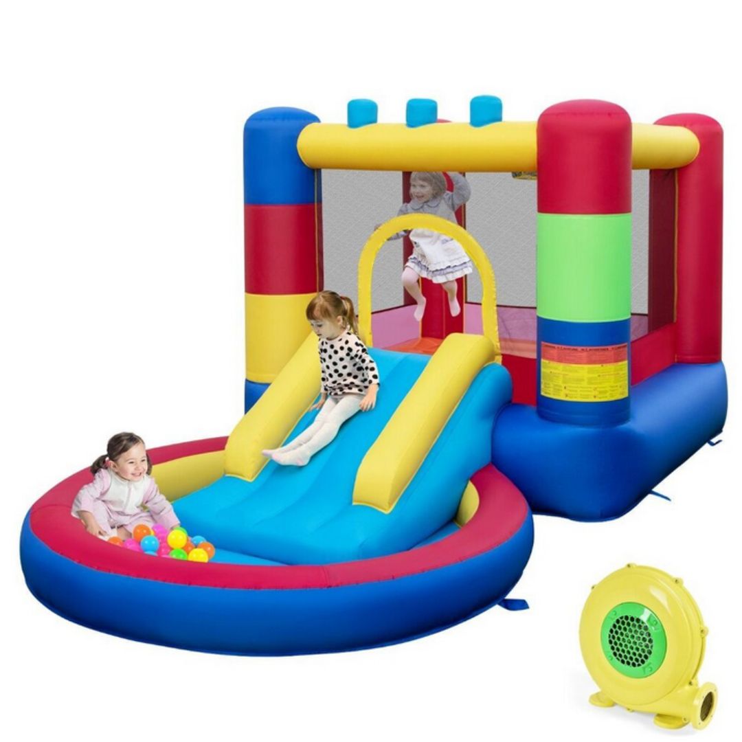 Детски Надуваем Замък 4в1, вкл. Компресор