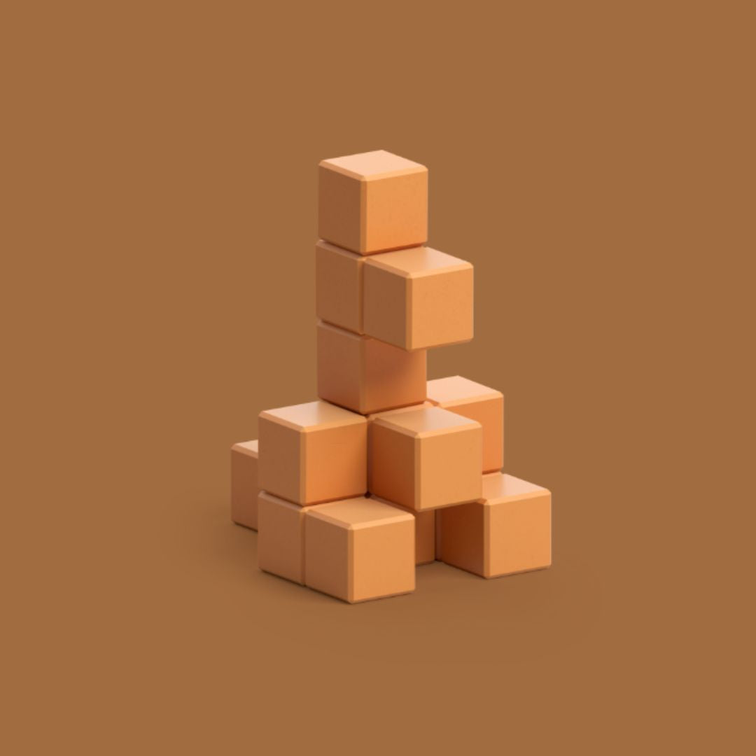 Магнитен конструктор Light Brown Kangaroo, 15 блокчета