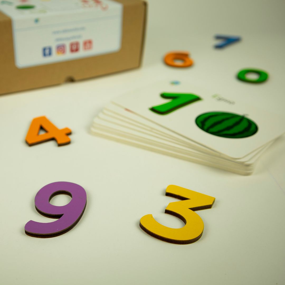 Образователни Карти С Дървени Цифри