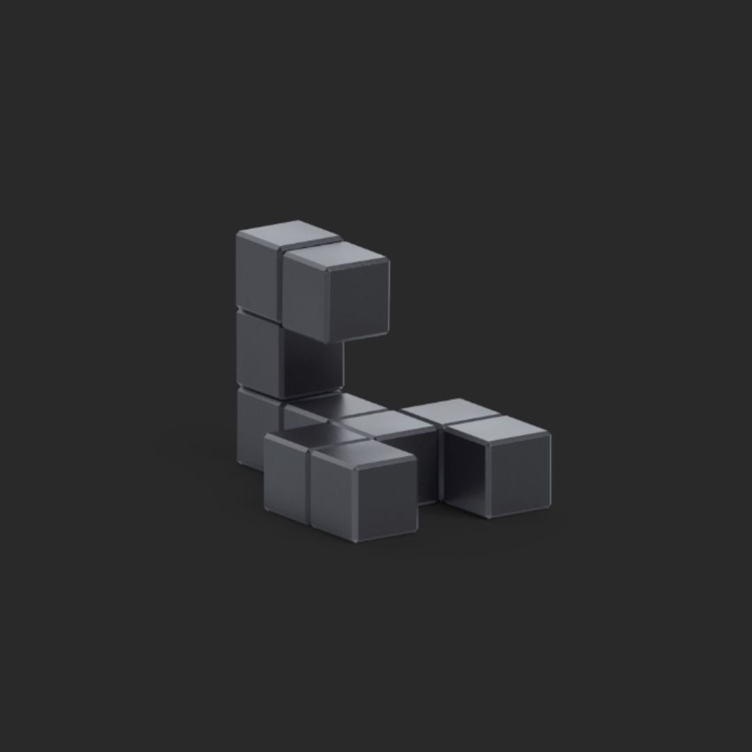 Магнитен конструктор Black Scorpio, 10 блокчета