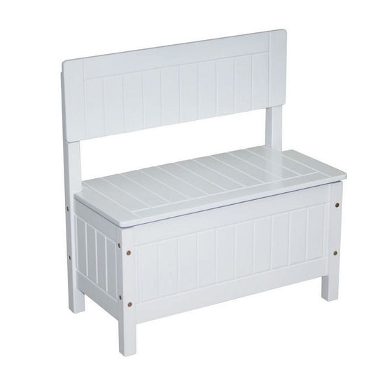 Детска пейка-ракла за съхранение Roba White