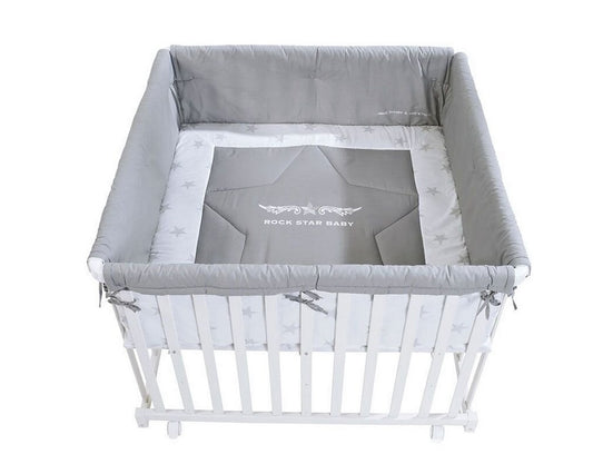 Бебешка кошара за спане и игра Rock Star Baby 3 нива, 100 х 100 см