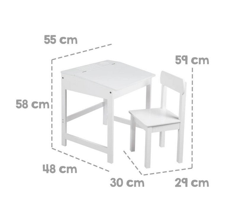 Детска маса със стол White