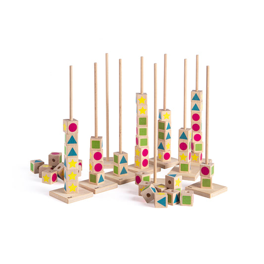 образователна игра монтесори с кули за броене