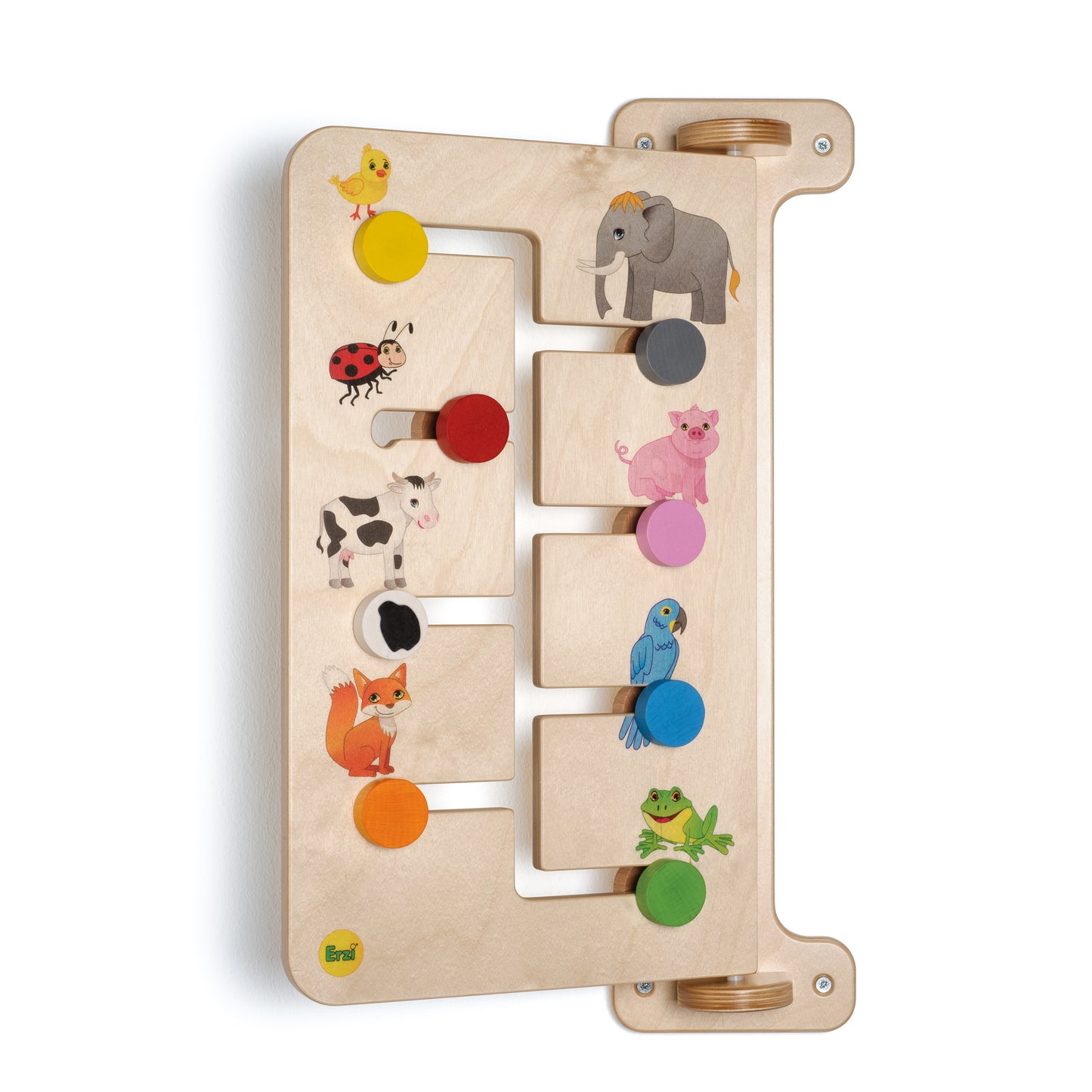 Дървена Активна Игра За Стена - Бизиборд - Животни