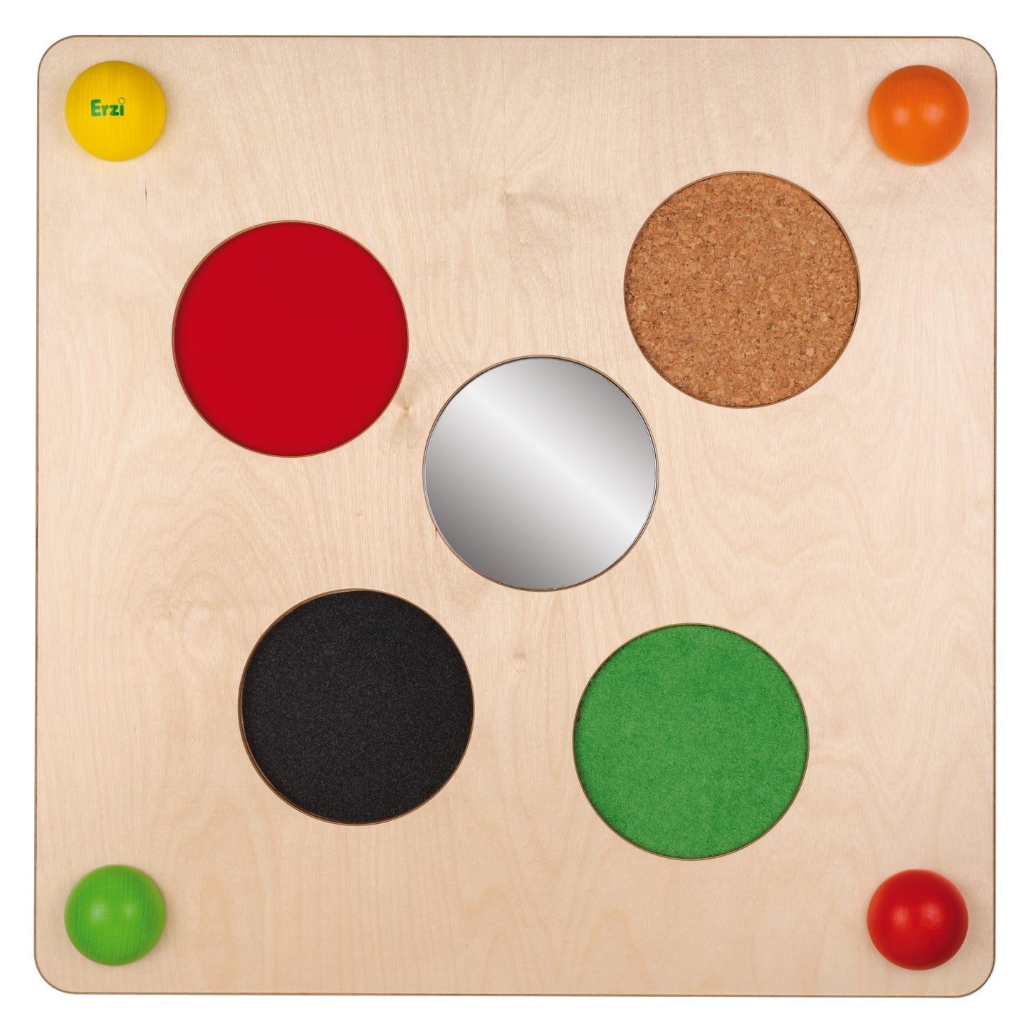 Дървена Активна Игра За Стена - Бизиборд - Тактилни Сензорни Кръгове