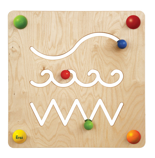 Дървена Активна Игра За Стена - Бизиборд - Пътека И Вълни