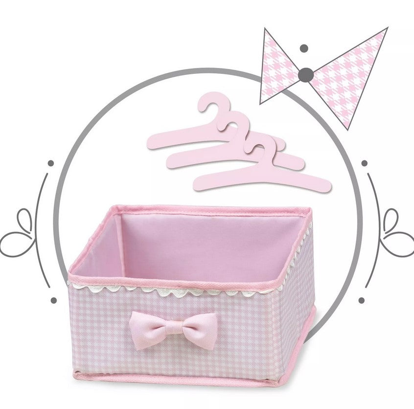 Дървен шкаф с повивалник за кукли NIZA