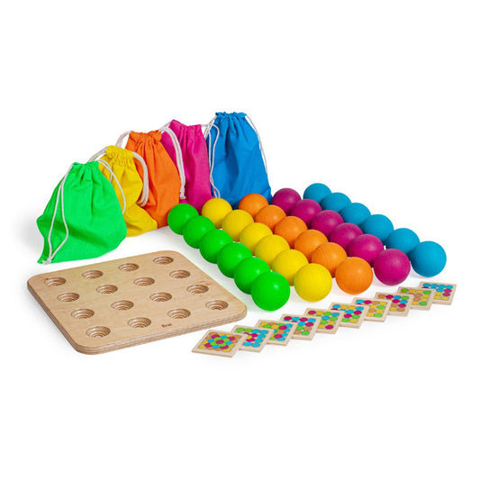 Игра За Подреждане Фрьобел Цветни Топки