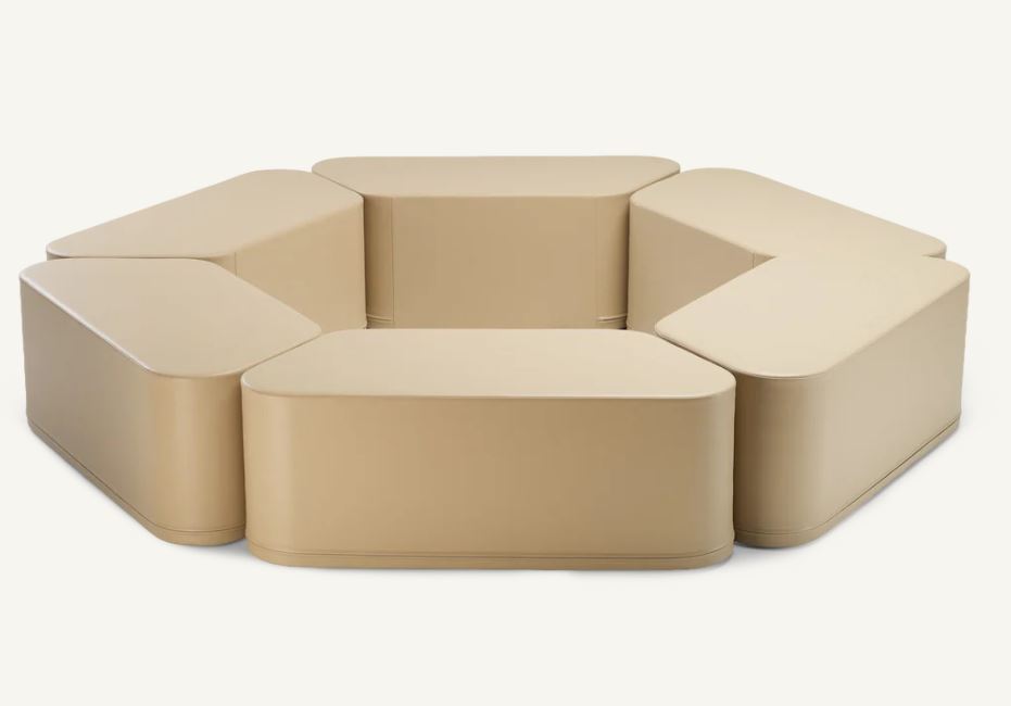 Меки модули Столчета за сядане - Пейка Hexagon Bench, 31 см