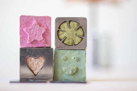 Механична преса за рециклиране на хартия в строителни блокчета Комплект плoчици