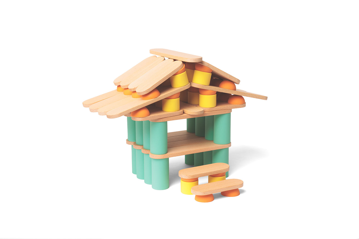 Дървен Баланс Конструктор Stix Сет 108