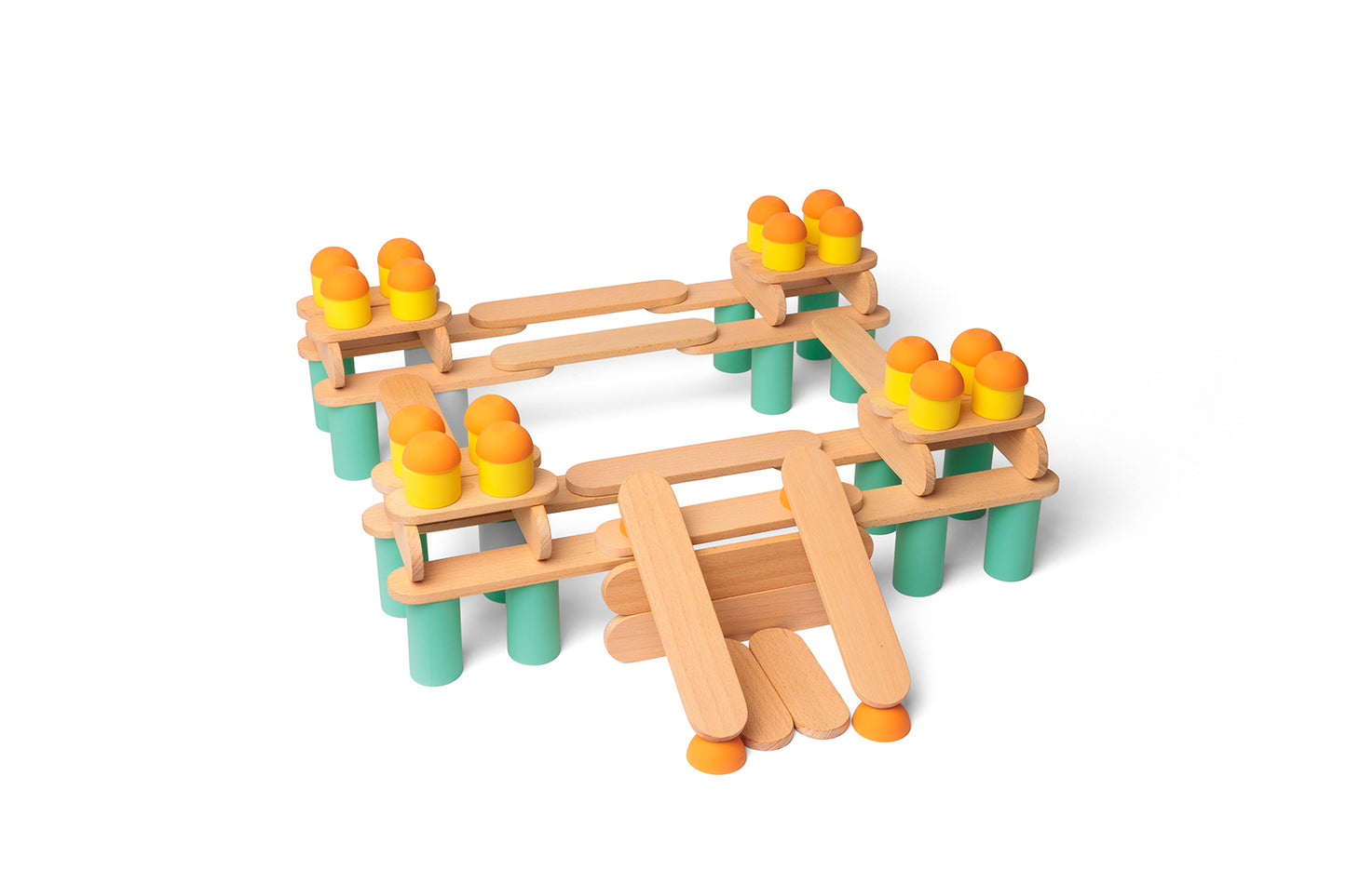 Дървен Баланс Конструктор Stix Сет 108