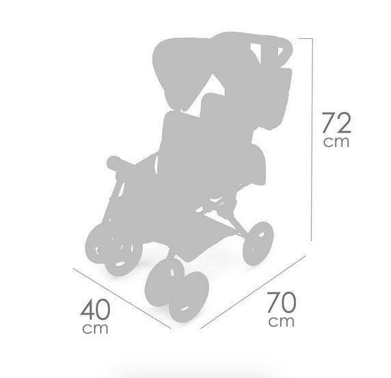 Детска количка за кукли - двойна Verona