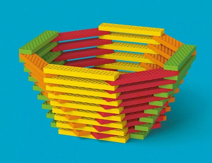 Конструктор HELLO BOX „Rainbow-Mix“ със 100 блока