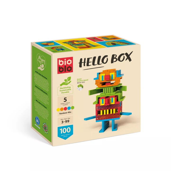 Конструктор HELLO BOX „Rainbow-Mix“ със 100 блока