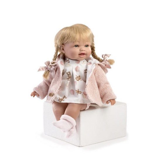 Красиви кукли Boutique Noa, руса коса, рокля и яке, 36 см