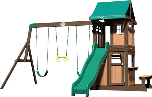 Детска площадка, Кула за игра с люлки и пързалка, Discovery Lakewood