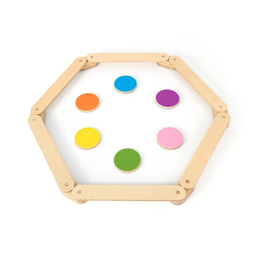 Греди с цветни камъни за балансиране