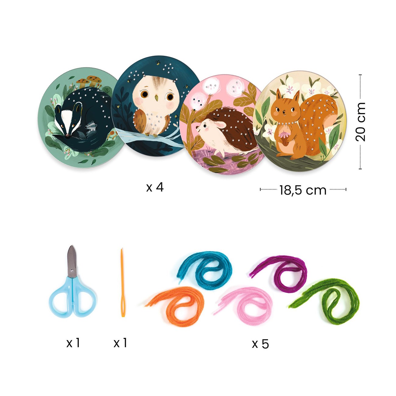 Картини за бродиране Горски животни