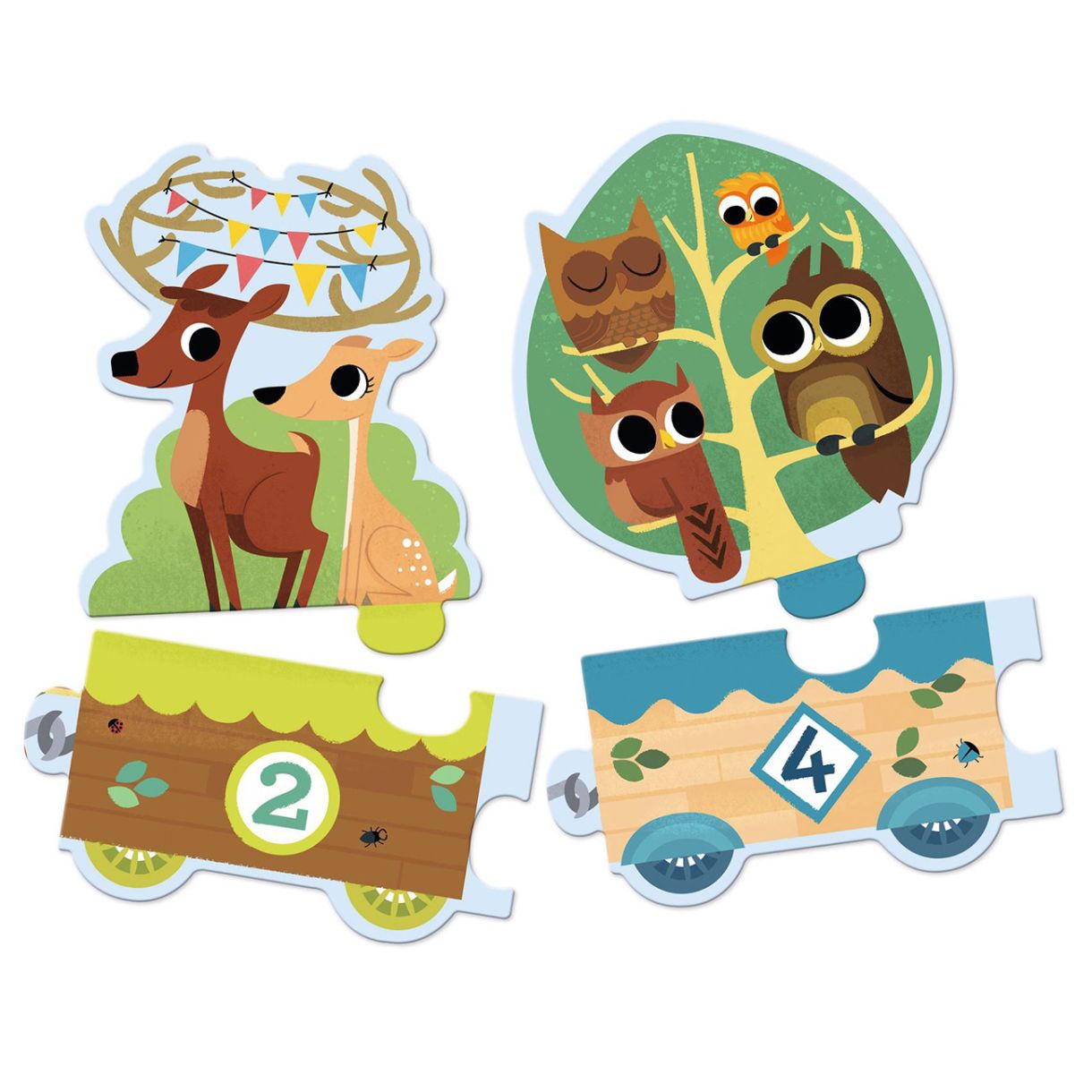 Образователен Пъзел "Аз броя", увод в числата от 1 до 10 и количества