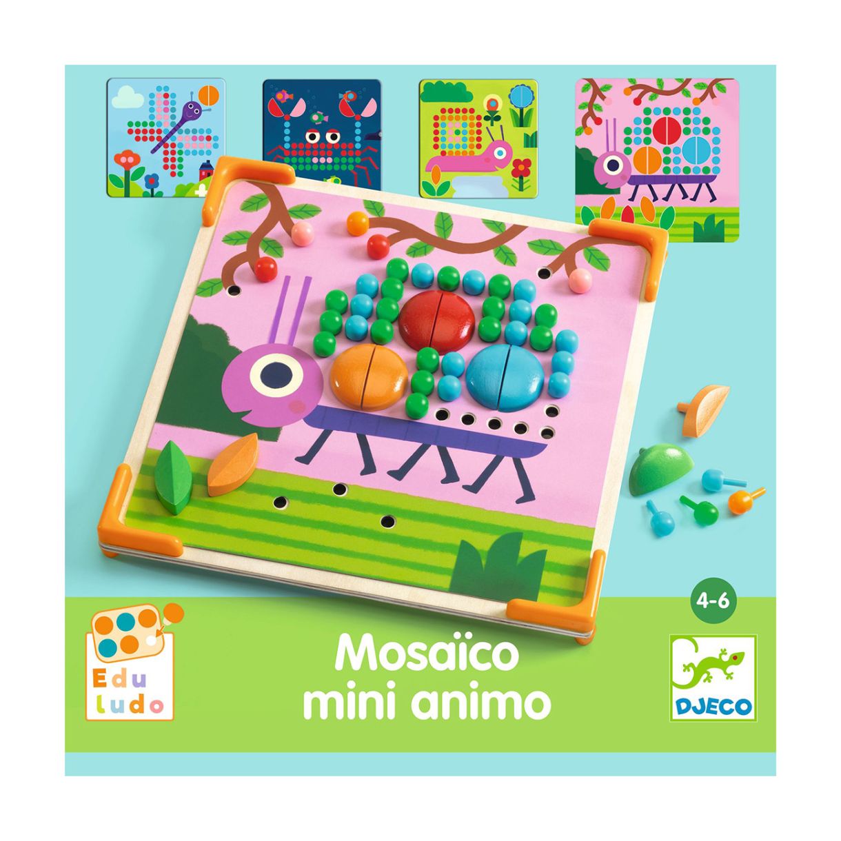 Игра на мозайка "Малки животни"