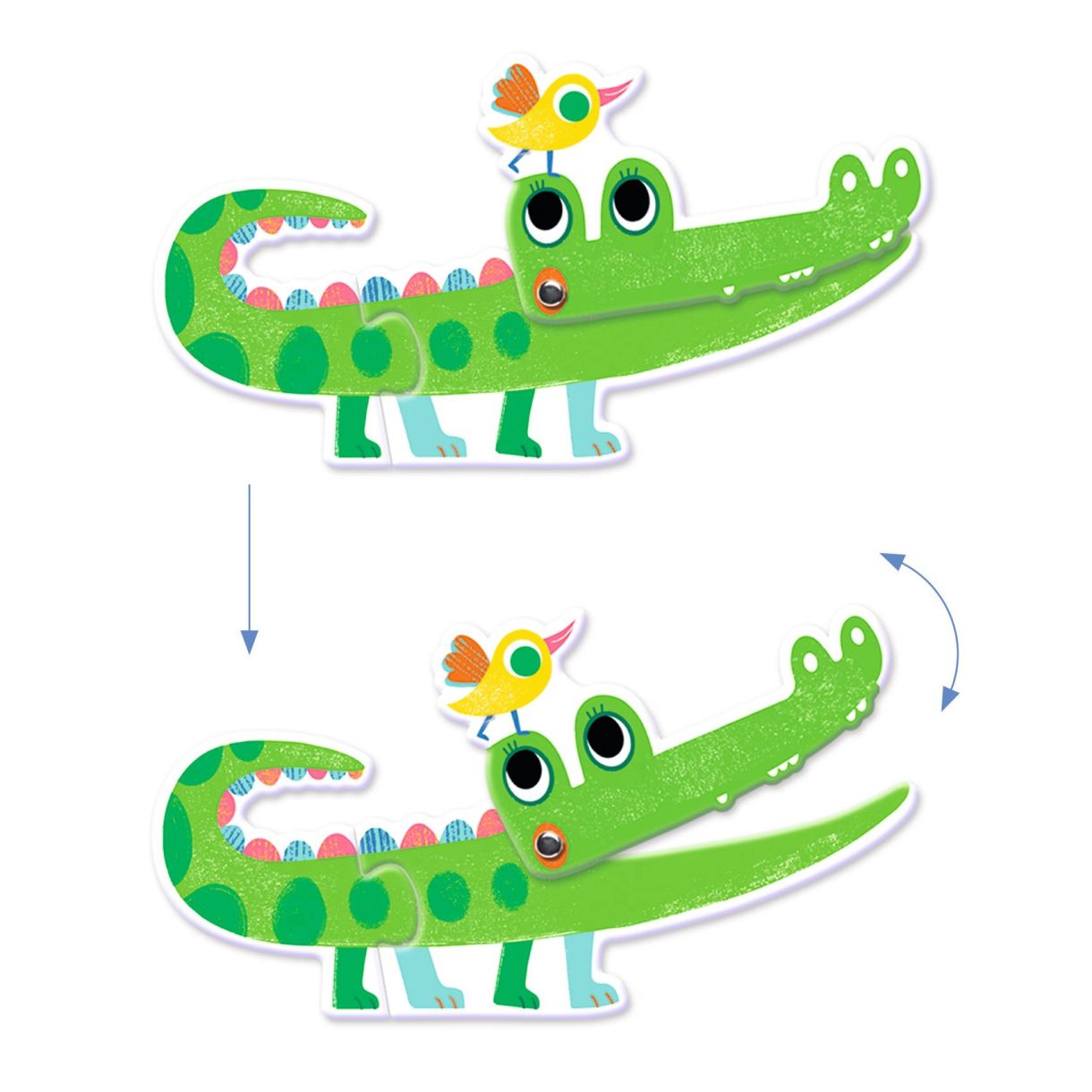 Образователен пъзел - Дуо-Трио, Движещи се животни